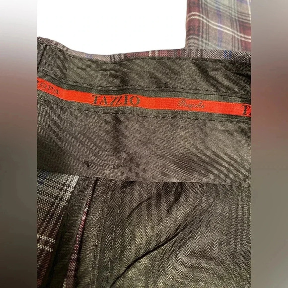 Men’s Bespoke Tazzio Skinny Fit Plaid Two Piece Suit - Picture 14 of 16